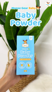Moose Gear Baby Powder 80g 3PCS No Talc for Newborn Infants Vegan Natural Ingredients