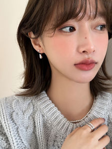 925 Silver Needle Waterdrop Earrings Womens Post Hanging Design New 2025 Fashionable Elegant Ear Jewelry Summer Fresh out