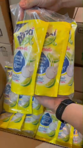 Sunlight ซันไลต์ น้ำยาล้างจาน เลมอนเทอร์โบ 500มล. แพ็ค3ถุง ถุงเติม แท้ ส่งด่วน