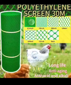Polyethylene Screen Net Roll 3ft & 4ft – 1/8" to 1" Mesh | For Poultry Garden Fence DIY Enclosure