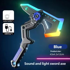 Outdoor Toy Bright Sword Axe Multi-Color Flash LED Light Streamer Cosplay Sword Toy Party Family Interactive Toy For