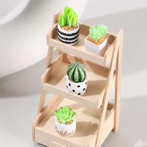 Set of 4/8/12 Miniature Artificial Resin Cactus Plants – Ideal for DIY Micro-Landscape and Mini Garden Decoration