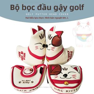 Bao Chống Nước Maneki Neko Thêu Lớn