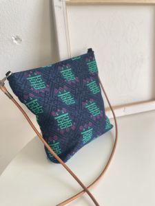 Original Niche Green Double Happy Character Cute Small Messenger Bag Cell Phone Small Bag Womens Small Square Bag Storage Small Cloth Bag Wedding Bag