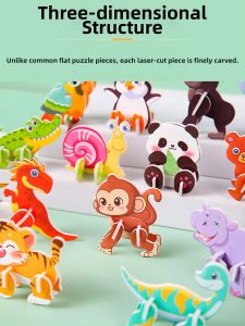 BEISHU | 3D Educational Animal DIY Puzzle Toy