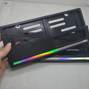 1 set Tempat plat nomor motor depan belakang SPEEDTUNER HOLOGRAM bisa nyala terkena sinar anti air sudah termasuk baut
