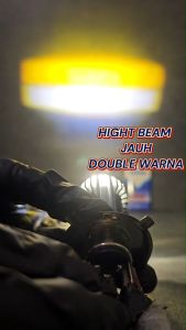 LAMPU DEPAN H4 LASER AE STROBO VixionMX KingKLXCRFTIGERGLScoopy DLL MOBIL MOTOR BISA