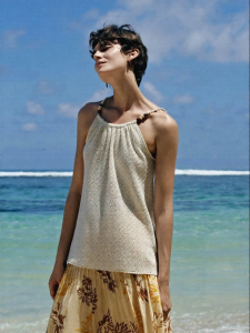 edition | Summer Silk Lace Knit Tank Top