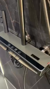 Sen Cây Tắm Đứng Phím Đàn Lami Cây Sen Tắm Nóng Lạnh Hiển Thị Nhiệt Độ Đa Năng Mạ Titan ST117X