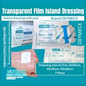 6x7 9x10 10x15 10x25cm Polyurethane Film Sterile Island Dressing With Pad Transparent Waterproof Dressing