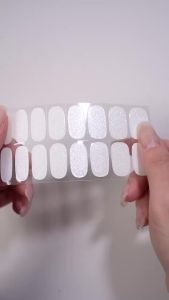 22 Miếng Dán Gel Móng Tay Không Chứa UV Dán Chắc Chắn Bền Lâu Dành Cho Móng Tay Mùa Xuân Không Cần Hơ Đèn Trang Trí Móng Tay Bằng Nhựa