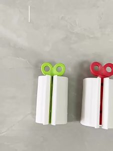 Rotary Toothpaste Squeezer Roller Tube Dispenser Plastic Toothpaste Holder Save Waste Bathroom Kitchen Squeeze Tool