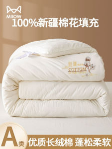 100% Pure Cotton Quilt Summer Cool Autumn Spring Winter Single Person Cotton Quilt Air Conditioner Quilt Skin-friendly Warmth