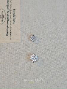 สร้อยคอเงินแท้ S925 สายโซ่กระดูกไหปลาร้าประดับเพชร CZ ประดับเลื่อมเงางาม แฟชั่นสำหรับผู้หญิง จี้ไม่มี