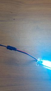 Hard Strip LED SMD 4014 14W Cool White AC 220V + Casing Transparan 1 M