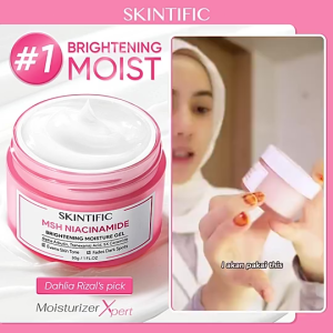 SKINTIFIC MSH Niacinamide Brightening Moisture Gel Tranexamic Acid Fades Dark Spot Moisturizer Repair Barrier ，Light in texture