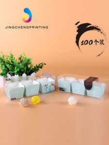 Food Grade Rectangular Transparent Baking Cake Packaging Box Pastries Paper Cup Chiffon Cake Baking Tools Kitchen Supplies