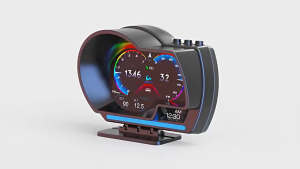 Car Smart Gauge P6 OBD2+GPS HUD Dual System Car Head up Display Digital Speedometer Sistem Kode Kesalahan Bisa Dihapus