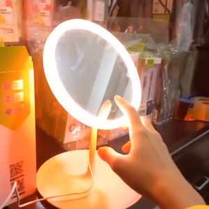 D&D | LED Makeup Mirror Storage Tray Rechargeable Type with Adjustable Light