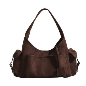 URCDN RDALVO | Velveteen Suede Large Capacity Shoulder Handbag