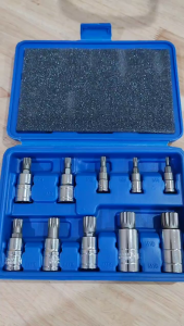 QBLADE Mata Soket Bintang Set Kunci 10Pcs M4-M18 7068A CR-V