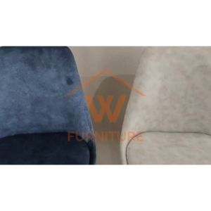 Wfurniture Velvet Fabric Tulip Chair Nordic Dining Chair Cafe Chair Kerusi Makan Eames Chair 餐椅