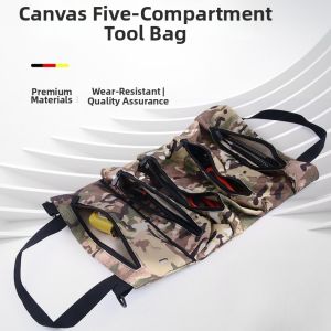 Foldable Durable Hanging Multi-Pocket Tool Bag