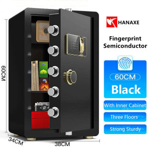 [1 Year Warranty] Digital Depository Fireproof Safe Box Jewelry Home Hotel Lock Keypad Black Digital Safety Security Box 2021 Brand New Safe Electronic Digital Safety Vault
