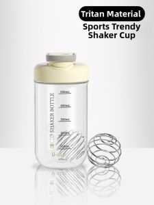 YOULUNMEI | Protein Powder Fitness Shaker Cup Plastic Tritan