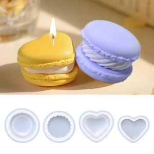 3D Macaron Mold for Candle Soap Making Silicon Fondant Cake Molds Chocolate Candy Dessert Decor DIY Art Crafts Baking Mould Tool