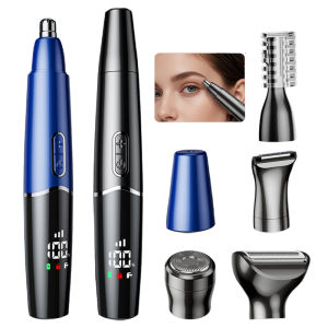 Electric Nose Hair Trimmer Eyebrow Trimmer Full Body Cleaning Mens Womens Hair Clipper Multifunctional Five in One Trimmer