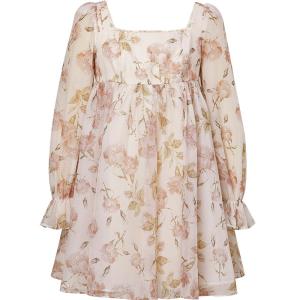 TAMMY TANGS | Sugar Power Anti-Aging Doll Dress Spring Autumn Long Sleeve High Waist Ogees Print Womens Dress Sweet Style City Commute Work