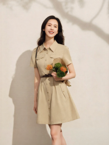 Semir | Waist-defining Retro Casual Summer Dress
