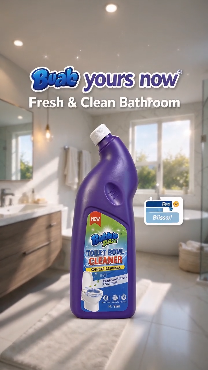 Dazzle Toilet Bowl Cleaner 500ml Powerful Disinfectant for Bathroom & Toilet Cleaning