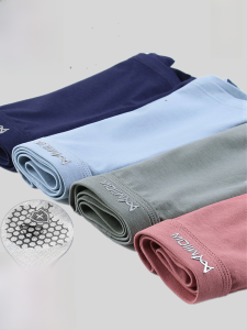 Authentic Catman Mid-Waist Mens Underwear Pure Cotton Antibacterial Boxer Shorts Mid-Length for Breathability