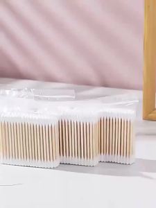 Double-ended Wooden Makeup Remover & Cleaning Cotton Swabs