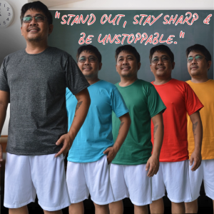 Bright Basics Collection Plain T-shirt Tee Top For Men Cotton Spandex Fabric (S|M|L|XL|XXL|3XL)