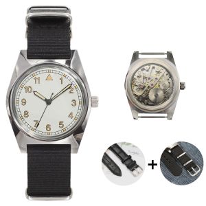 Heimdallr | Mens Mechanical Watch Shanghai 8120 36mm Pilot Style Retro Chinese Style Fashion Versatile Daily Casual Wear Holiday Gift
