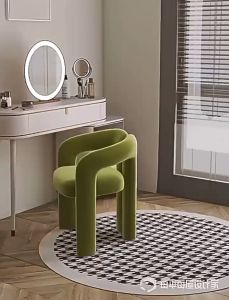 Makeup Chair Backrest Designer Bedroom Cream Style Dressing Table Bench Simple Girl Light Luxury Luxury High end Household