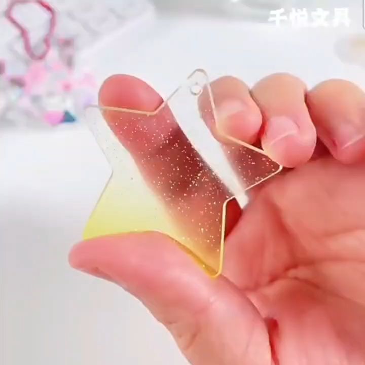 🇲🇾Ready Stock🇲🇾10pcs INS Kawaii DIY Blank Go-ka keychain Acrylic Korean ...