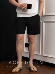 Quần Short Thể Thao Mùa Hè Mỏng Màu Đen Cho Nam Quần Dài Đến Đầu Gối Thoáng Khí Thoải Mái Quần Đi Biển Quần Dài Thường Ngày