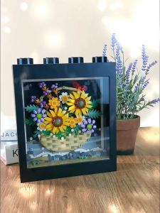 LOZ IDEAS Mini Block Painting Frame Flower Art Gift Decoration Building Brick Toy Boy Girl
