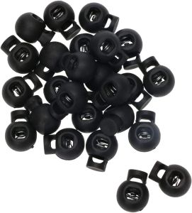 10PCS Single Hole Round Cord Locks With Spring Loaded Push Button