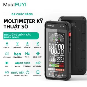 Máy Đo Vạn Năng Kỹ Thuật Số Thông Minh MASTFUYI 5999 Đếm Màn Hình Lớn Tự Động Điều Chỉnh Phạm Vi Đo Điện Áp Dòng Điện Điện Trở Tụ Điện Tần Số Điốt Máy Kiểm Tra NCV