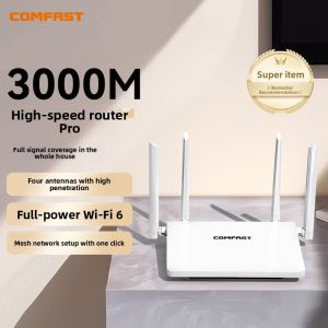 Comfast | WiFi6 AX3000 Mesh Router with Wall-Penetrating and Whole-House Coverage