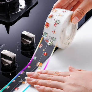 Kitchen Fissure Sealant Waterproof Mildew-Proof Moisture-Proof Tape Stove Sink Sticker Waterproof Paste Toilet Seam Fissure Sealant Bathroom Corner Sticker Sealing Strip