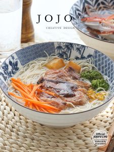 JOJO LIFE | Japanese Style Ceramic Ramen Bowl 8inch
