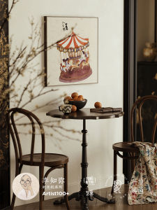 Modern Minimalist Living Room Dining Room Bedroom Artistic Decorative Painting Original Wood Style Wall Hanging Picture