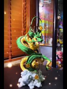 Bandai | 17cm Anime Dragon Ball Shenron Figure Goku Dragon Shenlong Figurine PVC Action Figure Model Children Collectible Dolls Gift Toys