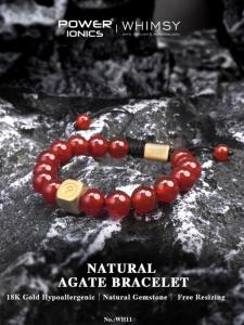 กำไลข้อมือพลังอิออนแบบปรับได้ตาเสือธรรมชาติ18K เครื่องประดับสำหรับทุกเพศชุบทองสร้อยข้อมือเก๋ไก๋สไตล์โบฮีเมียนสำหรับผู้หญิงของขวัญแกะสลักลูกปัดหินแบบมินิมอล